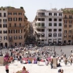 The view from the Spanish Steps