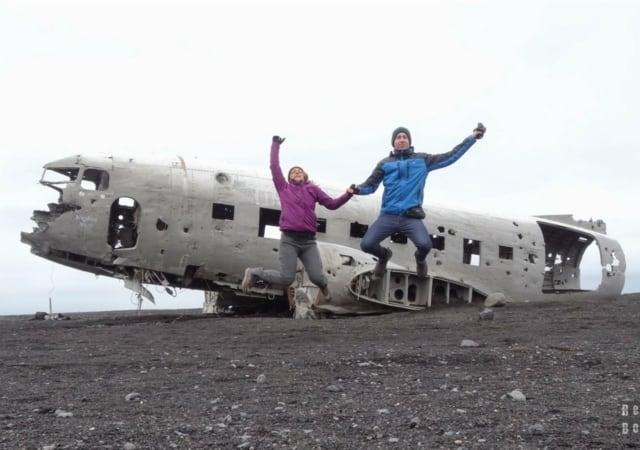 Wreckage of an American airliner - Iceland