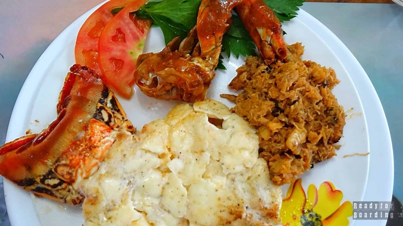 Lobster for dinner in Playa Larga - Cuba