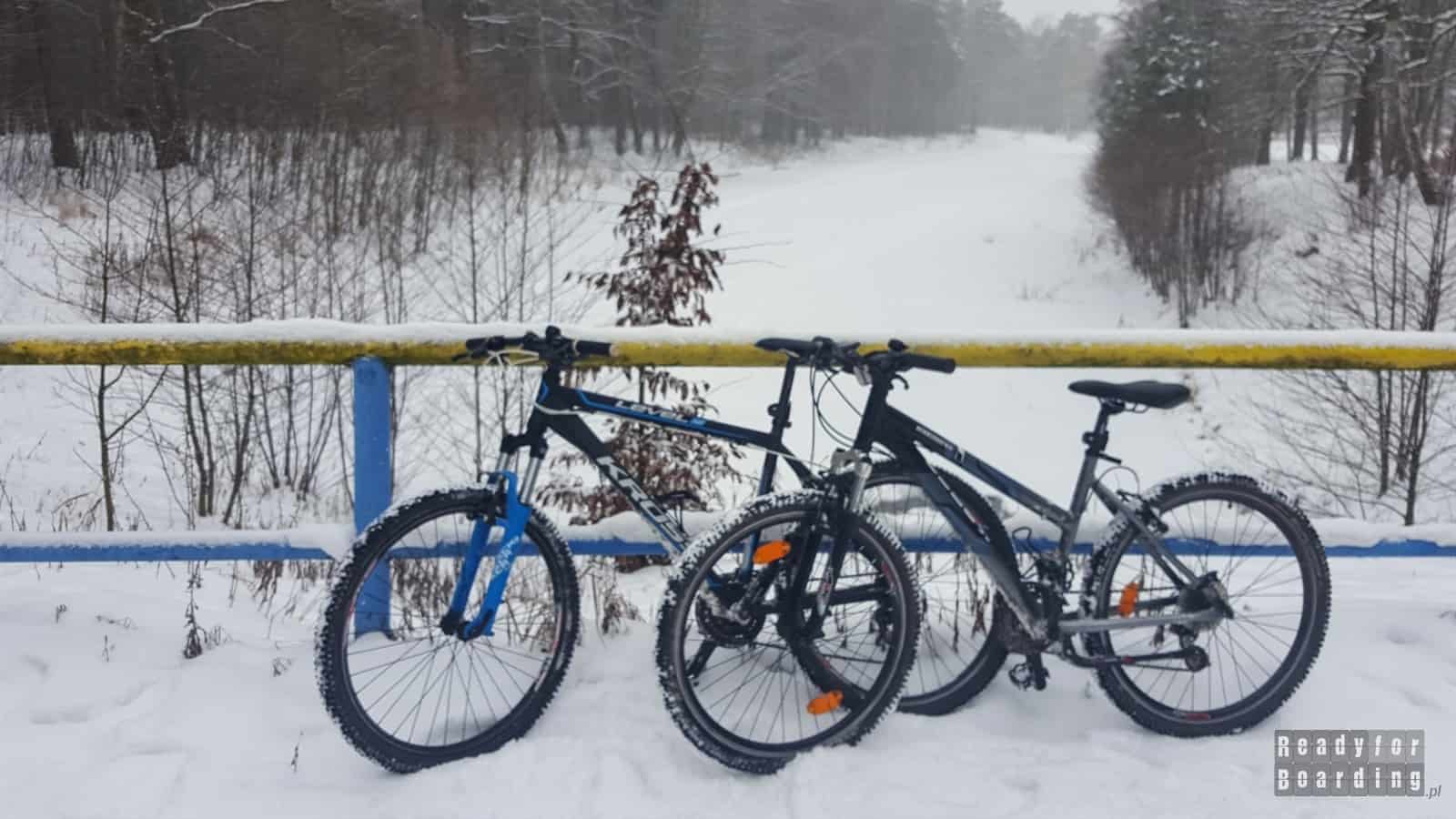 Bicycles in winter