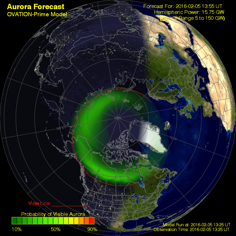 Iceland's aurora borealis forecast