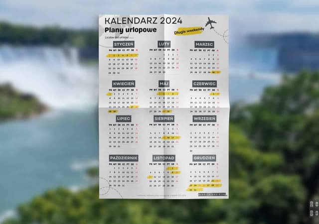 When to plan your vacation in 2024 - free downloadable calendar!